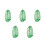 5Pièces Filet Vert Nylon Résistant Cordon Portable Pour 3