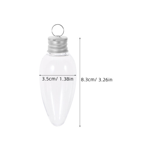 48Pcs Light Bulb Candy Boxes Transparent Pet Candy Packaging Bottles 2