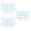 30St Professionele Blauwe Rubber Microfoon Ring Voor Microfoons 1