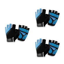 3Paren Paar Fietshandschoenen Half Finger Schokabsorberend