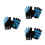 3Paren Paar Fietshandschoenen Half Finger Schokabsorberend 1