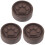 3Pcs Round Wooden Essential Oil Diffuser Natural Aroma for Home Use 3