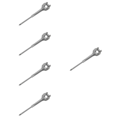 5Pièces Clé De Bouchon Argentée Aluminium Pour Baril Seau