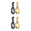 4Pcs Anti-Rust Stainless Steel Ladle Holders Spoon Racks for Kitchen 9