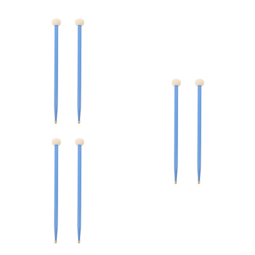 3Pairs Drumsticks Double-Head Felt Head Timpani Snare 2