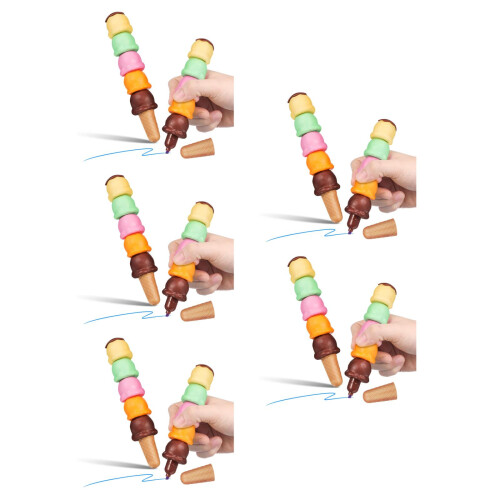 10Ensembles Marqueurs Empilables Plastique Assortis En Forme De Glace