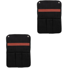 2St Multifunctionele Zwarte Armleuningzak Voor Camping En Picknick