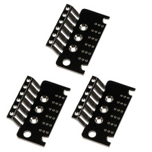 3X 6 String Tremolo Bridge Plate Replacement Parts for Strat Electric Guitar Tremolo System Bridge