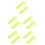 10Pcs School Physics Teaching Tools Plastic Slope Plates Light Green 4