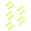 10Pcs School Physics Teaching Tools Plastic Slope Plates Light Green 6