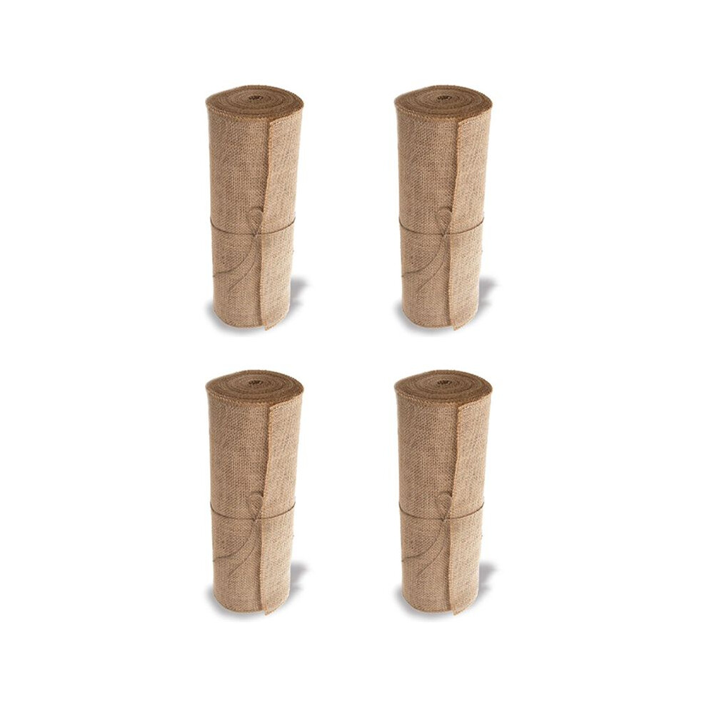 4X Burlap Doily Roll-30Cmx275cm. No-Fray Anti-Slip Blanket With Design. Burlap Fabric Rolls For Weddings 6033158084121