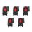 5Pcs Retractable Wall Mounted Belt Barriers Durable ABS Crowd Control 8