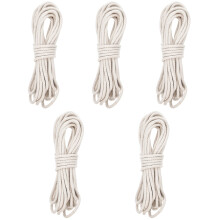 5Rolls White Decorative Cotton Rope for DIY Binding and Craft Projects