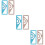 6Pcs Metal Protractor and Ruler Assorted for Office and School Use 10