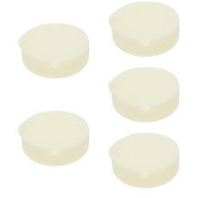 5St Compacte Siliconen Asbak Met Beige Anti-Rook En Decoratief