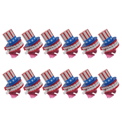 24Pièces Jouets Rigolos En De Dents Vibrantes Multicolores