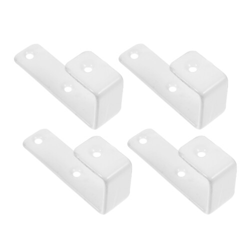 20Pcs Durable White Metal Bunk Bed Ladder Hooks Space-Saving J Shape 2