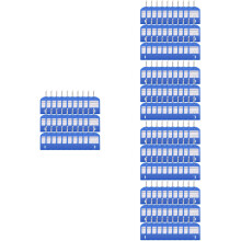 175St Blauwe Plastic Sleutellabels Met Ring Voor Organisatie En DIY