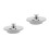 2Pièces Bouchon Plomberie Multi-Usage Acier Argenté 6