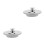 2Pièces Bouchon Plomberie Multi-Usage Acier Argenté 8