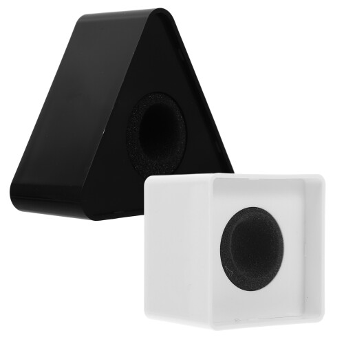 4St ABS Microfoon Logo Station Triangulair Interview Kleurmix