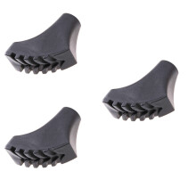 3St Zwarte Tpr Trekstok Tips Schokabsorberend Anti-Slip