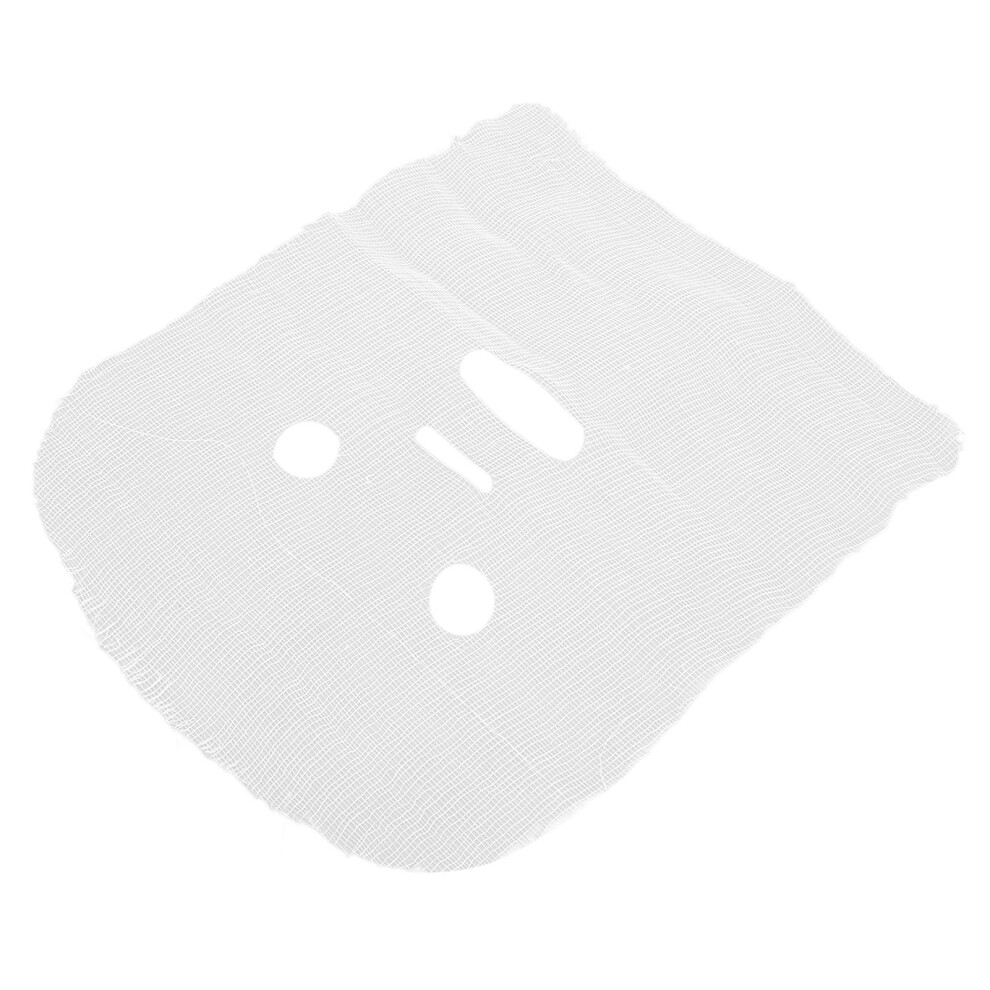 100-Pack Disposable Pre-Cut Facial Cotton Gauze Masks for Skincare.