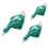 6Pcs Blue Ceramic Drinking Water Duck Statues Home Desk Figurines 2