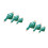 6Pcs Blue Ceramic Drinking Water Duck Statues Home Desk Figurines 4