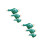 6Pcs Blue Ceramic Drinking Water Duck Statues Home Desk Figurines 5