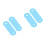 20Pièces Protections Guitare Silicone Bleu Longue Durée 11