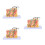 3Pcs Assorted Color Skin Anatomy Models Plastic Medical Teaching Tools 4