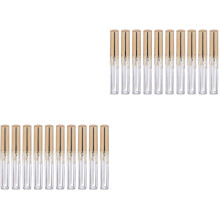 20Pièces Tubes Dorés Pour Et Rouge À Rechargeables