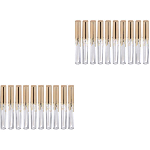 20Pièces Tubes Dorés Pour Et Rouge À Rechargeables