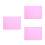 3Pcs Pink Oral Bibs Waterproof Paper with Polyethylene Backing 4