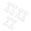 30Pcs White Plastic Ribbon Spool Holders for Sewing Embroidery Threads 7