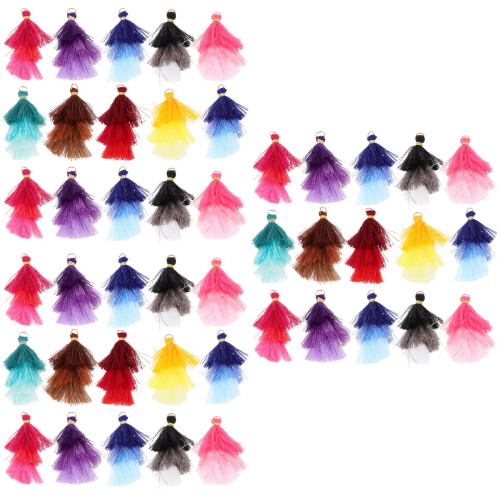 60Pièces Ornements Pompons Suspendus Multicouches Décoration