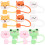 40Pièces Caps Silicone Réutilisables Décor Animaux Multicolores 1