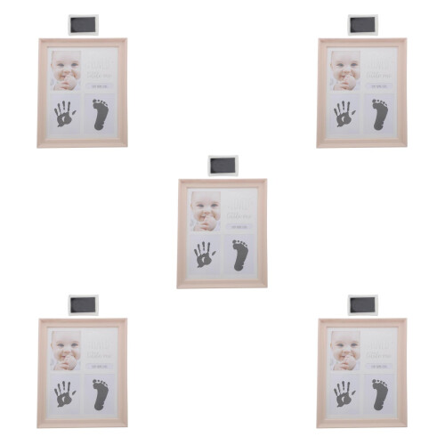 5Ensembles Kit Empreintes Bébé Rose DIY Photo Mains