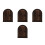 4Pcs Solid Wood Outlet Covers Dark Brown Switch Protection Wall Plates 6