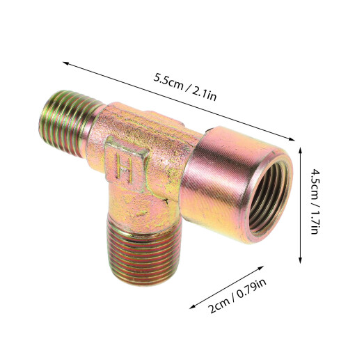 3Pièces Adaptateurs Air Compresseur Npt Laiton Pour Usage Auto 1