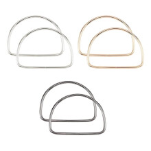 Sostituzione Della Maniglia del Portafoglio un 3 Colori, 6 Pezzi Cornice Della Maniglia nel Metallo 5,3 Pollici Manico Della Borsa Sostituzione Della