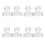 8Pièces Muller Transparent Pour Peinture Outils 8
