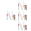 12Pièces Twist Transparent Ongles Et Gloss 8