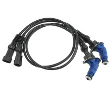2PCS 1202863 0280156208 Fuel Injector with Pigtail Harness for  RZR Sportsman Ranger EFI 700 800 2005-2014