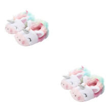 2Pièces Chaussures Bébé Hiver Coton Multicolores Confortables