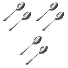 6Pièces Cuillères Accessoires Argent Magie Scène Performances