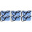3Pcs Durable Baby Stroller Organizer Caddy Blue Polyester Travel Pouch 5