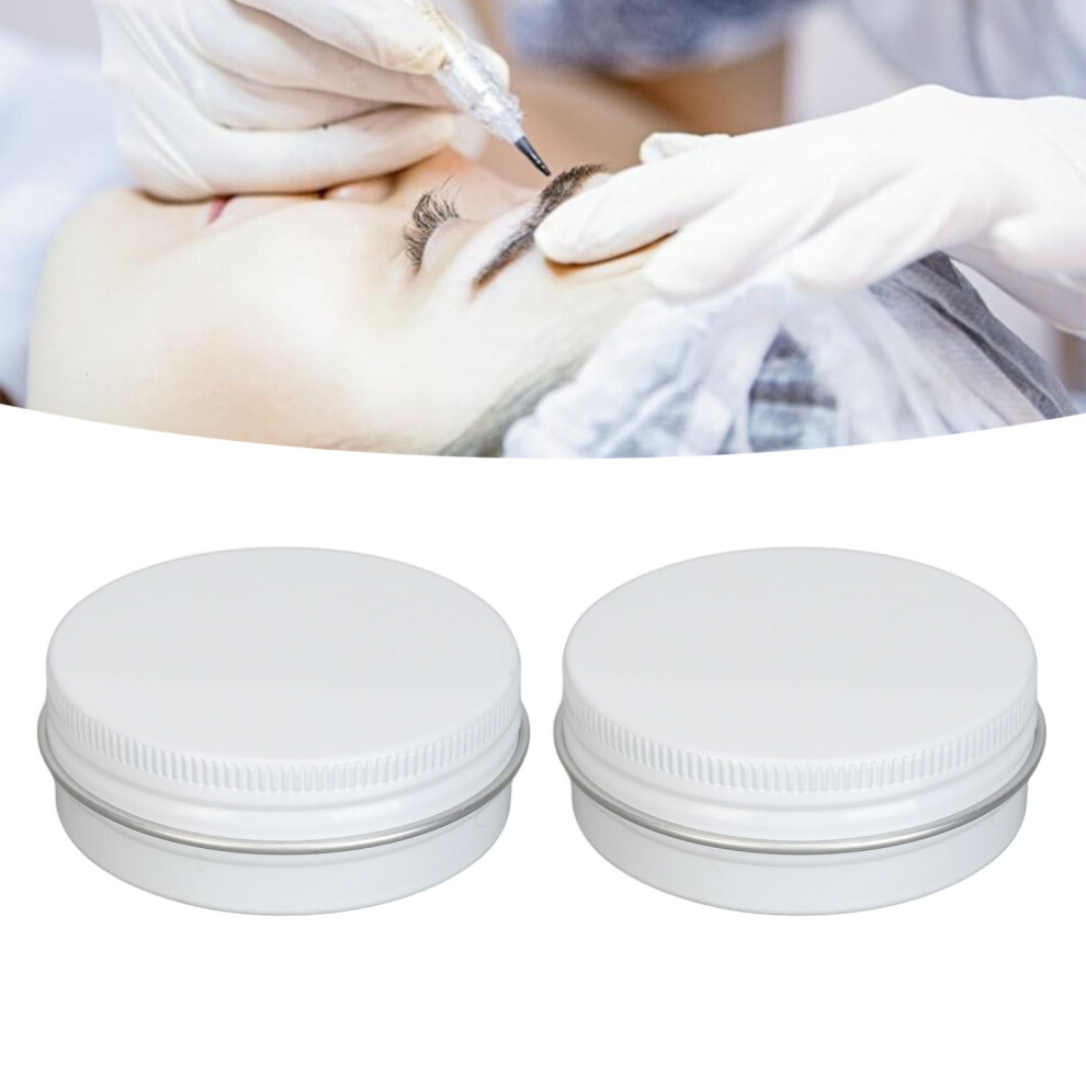 White/Cream 20G Microblading Eyebrow Paste 2Pcs Outlining Marker