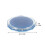 2Pcs Portable Blue Foldable Pocket Mirrors Double-Sided Makeup Travel 2